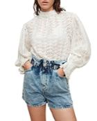 Allsaints Luna Broderie Eyelet Top