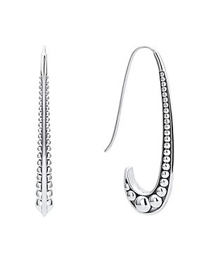 Lagos Sterling Silver Caviar Hook Drop Earrings