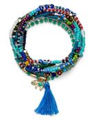 Aqua Beaded Tonal Blue Bracelets - 100% Exclusive