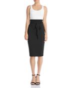 Bailey 44 Color-block Belted Sheath Dress