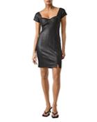 French Connection Tomi Faux Leather Bodycon Dress