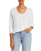 Frame Cotton Scoop Neck Top