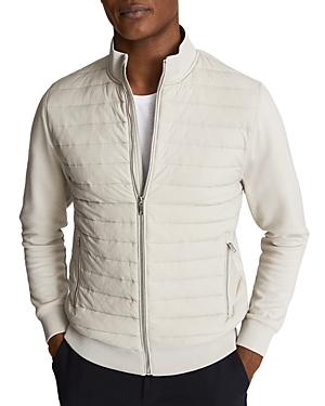 Reiss Interlock Quilted Hybrid Jacket