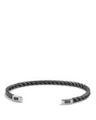 David Yurman Chain Titanium Cuff Bracelet In Gray
