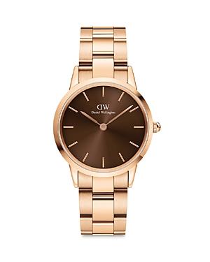 Daniel Wellington Iconic Amber Link Watch, 32mm