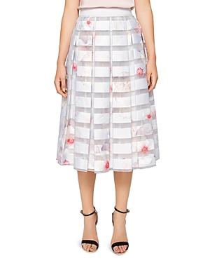 Ted Baker Rosaley Chelsea Print Pleated Skirt