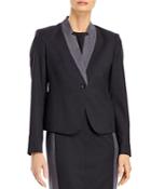 Boss Jayana Wool Contrast Collar Jacket