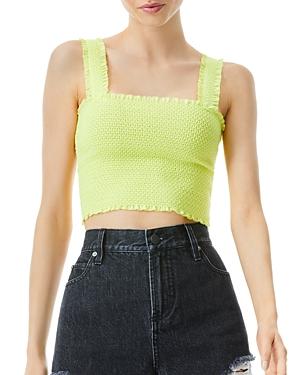Alice And Olivia Penelope Smocked Tank Top