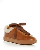 See By Chloe Women's Essie Shearling Low Top Sneakers