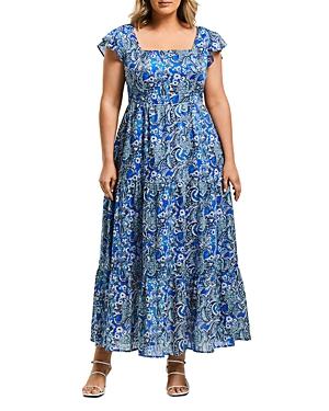 Estelle Plus Hydra Tiered Maxi Dress