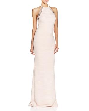 Js Collections Embellished Textured Gown
