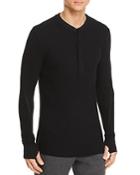 Thom/krom Knit Stitch Detail Long Sleeve Shirt
