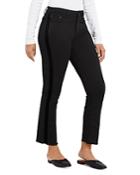 Vineyard Vines Kick Flare Ankle Jeans In Jet Black