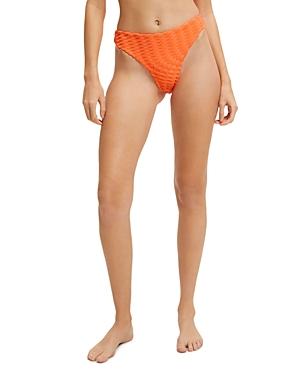 Good American Jacquard High Rise Bikini Bottom