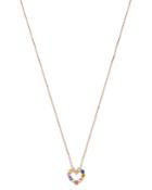 Bloomingdale's Rainbow Sapphire Heart Pendant Necklace In 14k Rose Gold, 18 - 100% Exclusive