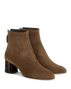 Agl Attilio Giusti Leombruni Women's Veta Back Zip Block Heel Booties
