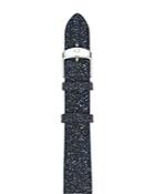 Michele Crystal & Leather Watch Strap, 16mm
