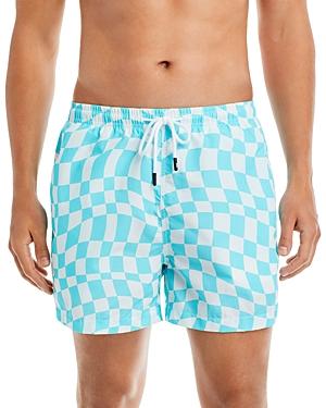 Bloomie's Wavy Check Swim Trunks - 100% Exclusive