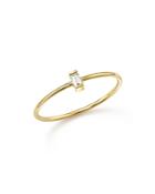Zoe Chicco 14k Yellow Gold Baguette Diamond Ring