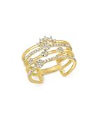 Meira T 14k Yellow Gold Four Band Diamond Ring