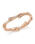 Diamond Stacking Ring In 14k Rose Gold, .10 Ct. T.w. - 100% Exclusive