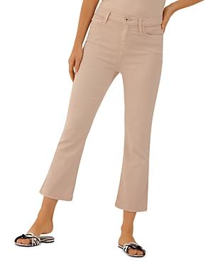 Marella Stiva Cropped Flare Jeans In Beige