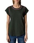 Zadig & Voltaire Avin Topstitched Tee