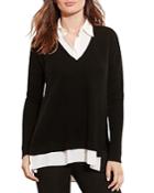 Lauren Ralph Lauren Layered-look Cashmere Sweater - 100% Bloomingdale's Exclusive