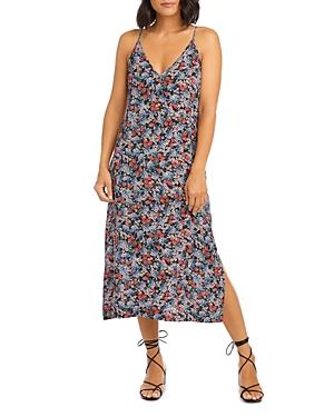 Karen Kane Printed Side Slit Midi Dress