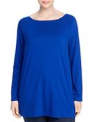 Eileen Fisher Plus Boat Neck Tunic Top