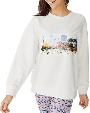 Terez Central Park Ice Rink Crewneck Sweatshirt