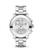 Movado Bold Medium Chronograph Stainless Steel Watch, 38mm