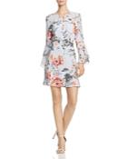 Bardot Floral Frill Cutout Dress