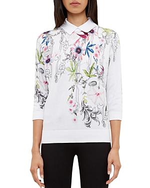 Ted Baker Passion Flower Collared Sweater
