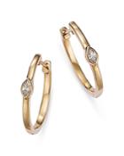 Bloomingdale's Diamond Marquis-cut Hoop Earrings In 14k Yellow Gold, 0.10 Ct. T.w. - 100% Exclusive