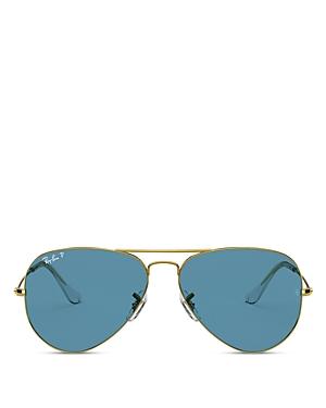 Ray-ban Unisex Polarized Pilot Sunglasses, 62mm
