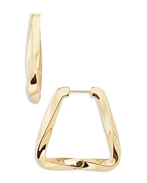 Baublebar Verity Twisted Square Hoop Earrings In Gold Tone