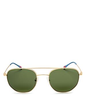 Prada Men's Linea Ross Brow Bar Round Sunglasses, 53mm