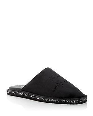 Karl Lagerfeld Paris Men's Embroidered Slippers