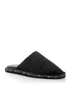 Karl Lagerfeld Paris Men's Embroidered Slippers