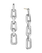David Yurman Novella Chain-link Drop Earrings With Pave Diamonds