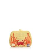 Serpui Lolita Crab Embellished Clutch
