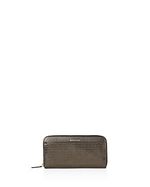 Whistles Textured Long Leather Wallet