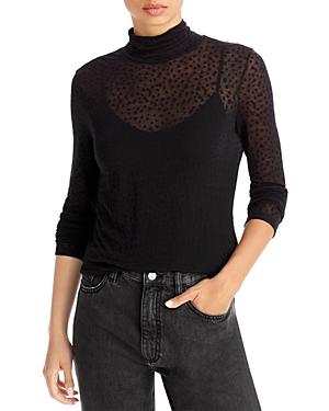 Rag & Bone Valencia Dot Turtleneck Top