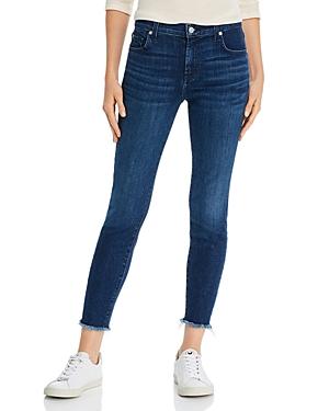 7 For All Mankind The Ankle Skinny Jeans In Luxe Vintage Dark Indigo