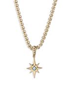 David Yurman Cable Collectibles North Star Birthstone Charm In 18k Yellow Gold With Aquamarine