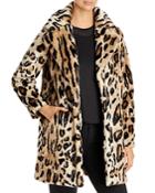 Apparis Lana Leopard Print Faux Fur Coat