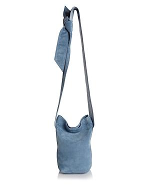 Elena Ghisellini Caddy Small Suede And Leather Bucket Bag