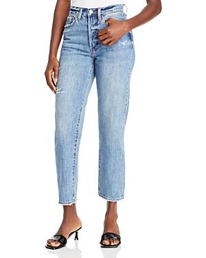 Pistola Cassie Ankle Straight Leg Jeans In Medium Blue