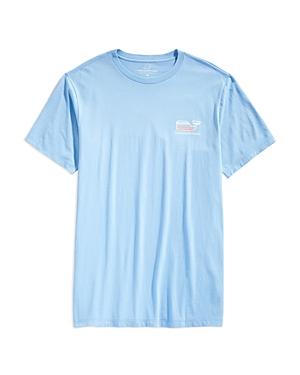 Vineyard Vines Striped Whale Tee